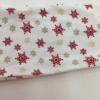 Snowflakes White Red & Gold Long Sleeve Top - Girls 9-12 Months