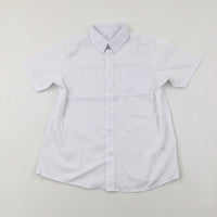 White Short Sleeve School Shirt - Boys 10-11 Years