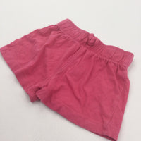 Dark Pink Lightweight Jersey Shorts - Girls 12-18 Months