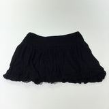 Black Jersey Skirt with Bubble Hem - Girls 4-5 Years