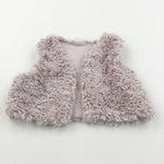 Dusky Pink Fleece Gilet - Girls 12-18 Months