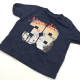 'Nevada 38' Blue Mottled T-Shirt - Boys 0-3 Months