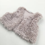 Dusky Pink Fleece Gilet - Girls 12-18 Months