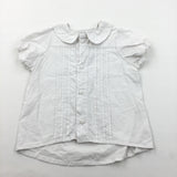 White Cotton Blouse - Girls 2-3 Years