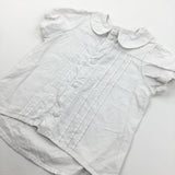 White Cotton Blouse - Girls 2-3 Years