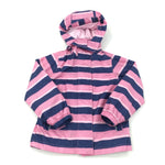 Pink & Navy Stripe Lightweight Jacket - Girls 4-5 Years