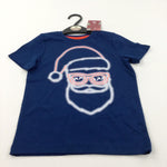 **NEW** Father Christmas in Shades Blue T-Shirt - Boys/Girls 3 Years