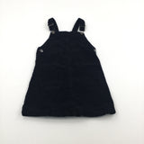 Black Corduroy Dungaree Dress - Girls 7-8 Years