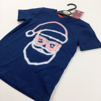 **NEW** Father Christmas in Shades Blue T-Shirt - Boys/Girls 3 Years