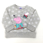 Peppa Pig Grey Sweatshirt - Girls 12-18 Months