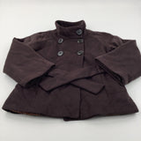 Brown Fabric Jacket - Girls 11-12 Years