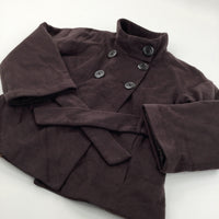 Brown Fabric Jacket - Girls 11-12 Years