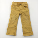 Yellow Jeans with Elastic Waist - Boys 12-18 Months