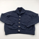 Navy Knitted Cardigan - Boys 13 Years