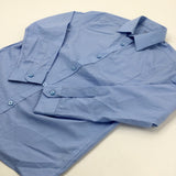 Blue Long Sleeve School Shirt - Boys 11-12 Years