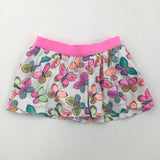 Butterflies White Skirt with Integrated Nappy Cover - Girls 18 Months