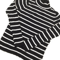 Black & White Stripe Jumper  - Girls 11-12 Years