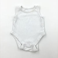 White Sleeveless Bodysuit - Boys/Girls Newborn