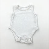 White Sleeveless Bodysuit - Boys/Girls Newborn