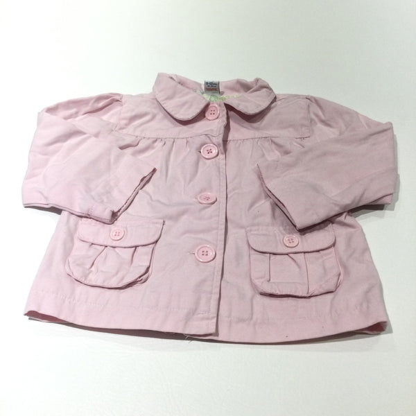 Pink Fabric Jacket - Girls 9-12 Months