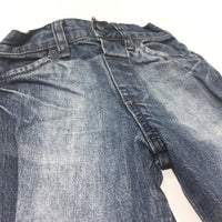 Mid Blue Denim Jeans with Turn Ups - Boys 9-12 Months