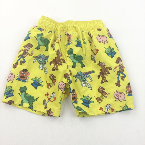 Toy Story Characters Yellow Swimming Shorts - Boys 3-4 Years – Katie's ...