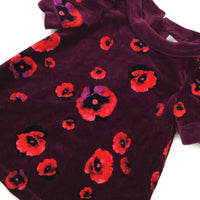 Flowers Purple & Red Dress - Girls 18 Months