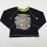 Jurassic World Black Long Sleeve Pyjama Top - Boys 5-6 Years