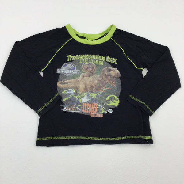 Jurassic World Black Long Sleeve Pyjama Top - Boys 5-6 Years