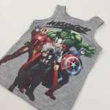 - ''Avengers' Ironman, Captain America, Hulk & Thor Grey Vest Top