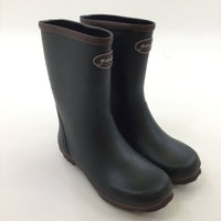 **NEW** Dark Green & Brown Wellies - Boys/Girls Shoe Size 2.5 (Adult)