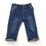 Dark Blue Jogger Jeans - Boys 6-9 Months