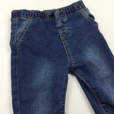 Dark Blue Jogger Jeans - Boys 6-9 Months