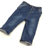 Dark Blue Jogger Jeans - Boys 6-9 Months