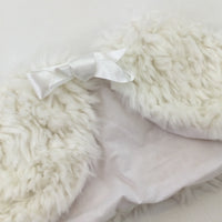 Cream Fluffy Shawl - Girls 12-18 Months