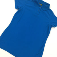 Blue Short Sleeve Polo Shirt - Boys 9-10 Years