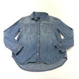 Blue Lightweight Denim Shirt - Girls 6-7 Years