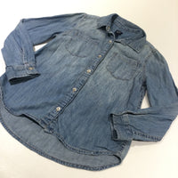 Blue Lightweight Denim Shirt - Girls 6-7 Years