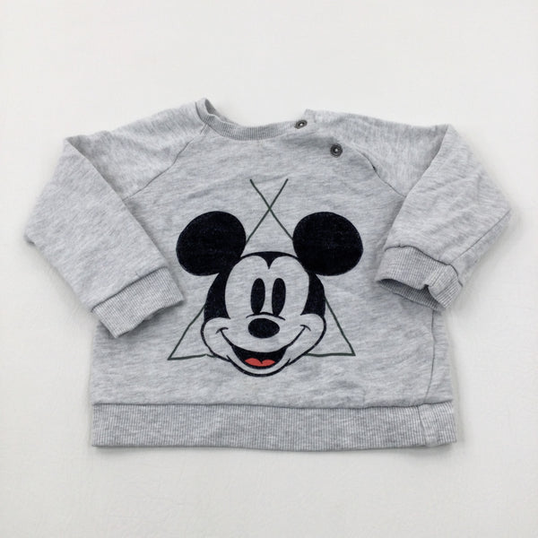 Mickey Mouse Grey Sweatshirt - Boys 12-18 Months