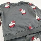 Father Christmas Grey Tracksuit Set - Boys/Girls 9-12 Months