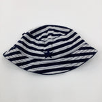 Star Navy Striped Sun Hat - Boys 12-18 Months