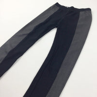 Sparky Leatherette & Polyester Thick Leggings - Girls 8 Years