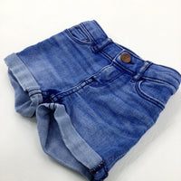 Blue Denim Shorts - Girls 12-18 Months