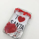 *NEW** 'I Love Santa' White Christmas Bodysuit & Socks Set - Girls Newborn