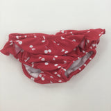 Red and White Cherries Swimming Nappy - Girls 0-6 Months