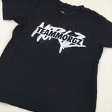 'Teammorgz' Black T-Shirt - Boys 6-7 Years