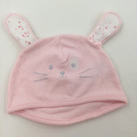 Pink Bunny Hat - Girls 0-3 Months