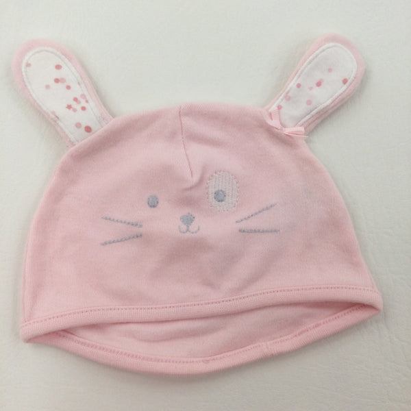 Pink Bunny Hat - Girls 0-3 Months