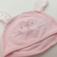 Pink Bunny Hat - Girls 0-3 Months