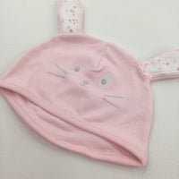 Pink Bunny Hat - Girls 0-3 Months